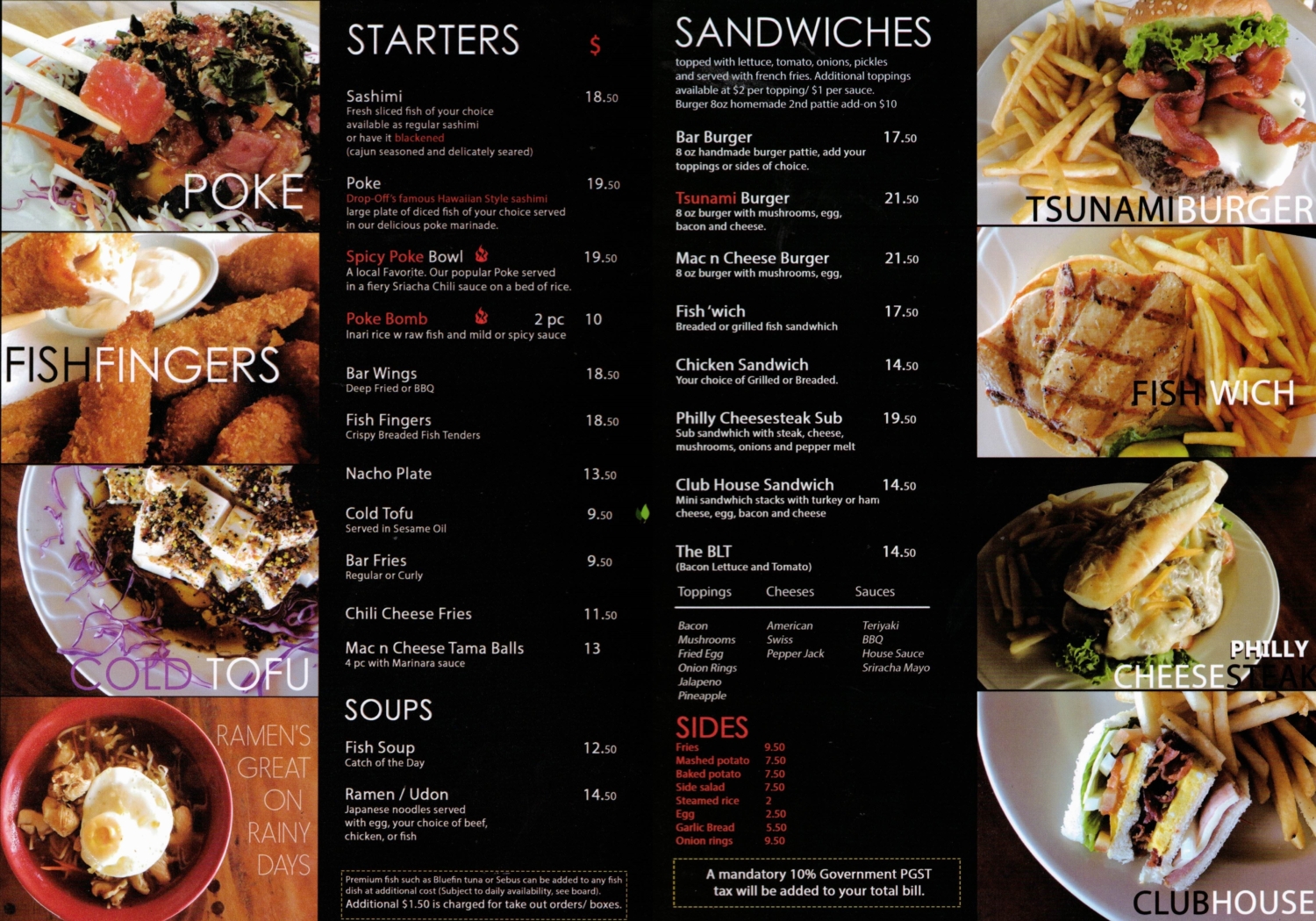 DropOff Menu 1